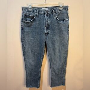 Agolde Riley High Rise Straight Crop Jeans Sz 29